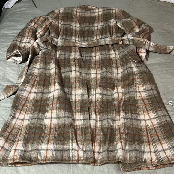 Jack Wills Blythe Long Checked Robe Coat - Picture 11 of 12